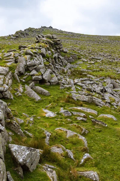 Oblast Kolem Belstone Tor Národní Parku Dartmoor Devon Velká Británie — Stock fotografie