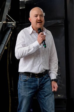 Londra, İngiltere, 23 Haziran 2018:-komedyen Andy Parsons barındıran Merkezi Londra'da bir halk oy AB üzerinden İngiltere'nin Çıkışta son anlaşma üzerinde bir oy talep için Mart