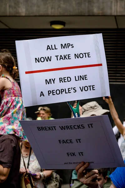 Londres Reino Unido Junio 2018 Marcha Por Voto Popular Centro —  Fotos de Stock