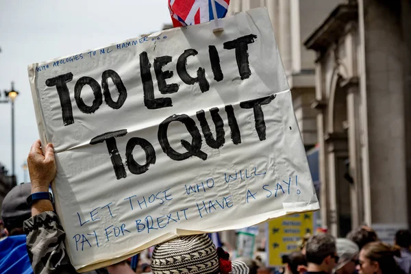 Londres Reino Unido Junio 2018 Marcha Por Voto Popular Centro —  Fotos de Stock