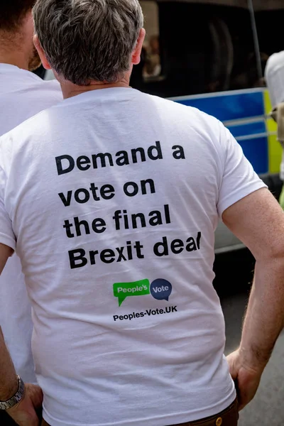 Londres Reino Unido Junio 2018 Marcha Por Voto Popular Centro —  Fotos de Stock