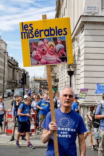 Londres Reino Unido Junio 2018 Marcha Por Voto Popular Centro —  Fotos de Stock