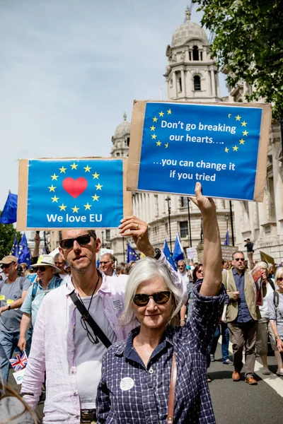 Londres Royaume Uni Juin 2018 Marche Pour Vote Populaire Dans — Photo