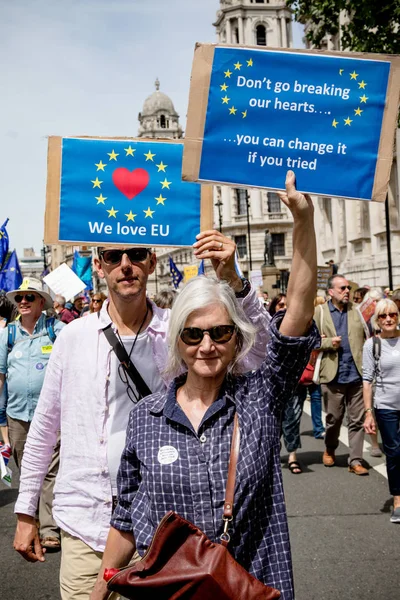 Londres Royaume Uni Juin 2018 Marche Pour Vote Populaire Dans — Photo