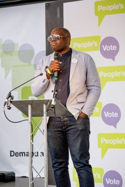 Londra, İngiltere, 23 Haziran 2018:-David Lammy Mp, işçi partisi konuşuyor merkezi Londra'da bir halk oy için Mart itibariyle AB üzerinden İngiltere'nin Çıkışta son anlaşma üzerinde bir oy talep