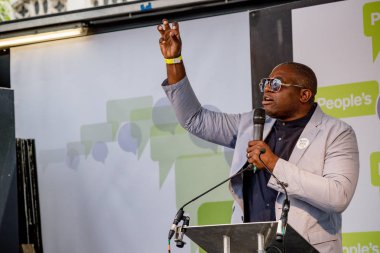 Londra, İngiltere, 23 Haziran 2018:-David Lammy Mp, işçi partisi konuşuyor merkezi Londra'da bir halk oy için Mart itibariyle AB üzerinden İngiltere'nin Çıkışta son anlaşma üzerinde bir oy talep