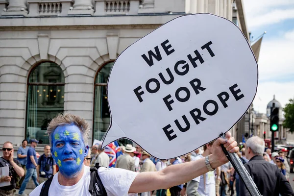 Londres Royaume Uni Juin 2018 Marche Pour Vote Populaire Dans — Photo