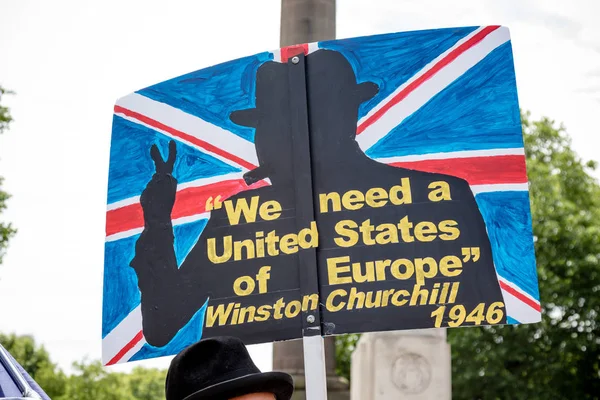 Londra Ngiltere Haziran 2018 Üzerinden Ngiltere Nin Çıkışta Son Anlaşma — Stok fotoğraf