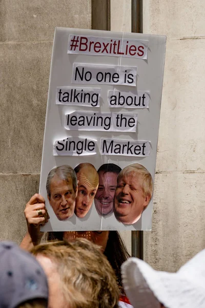 Londres Reino Unido Junio 2018 Marcha Por Voto Popular Centro —  Fotos de Stock