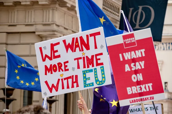 Londres Royaume Uni Juin 2018 Marche Pour Vote Populaire Dans — Photo