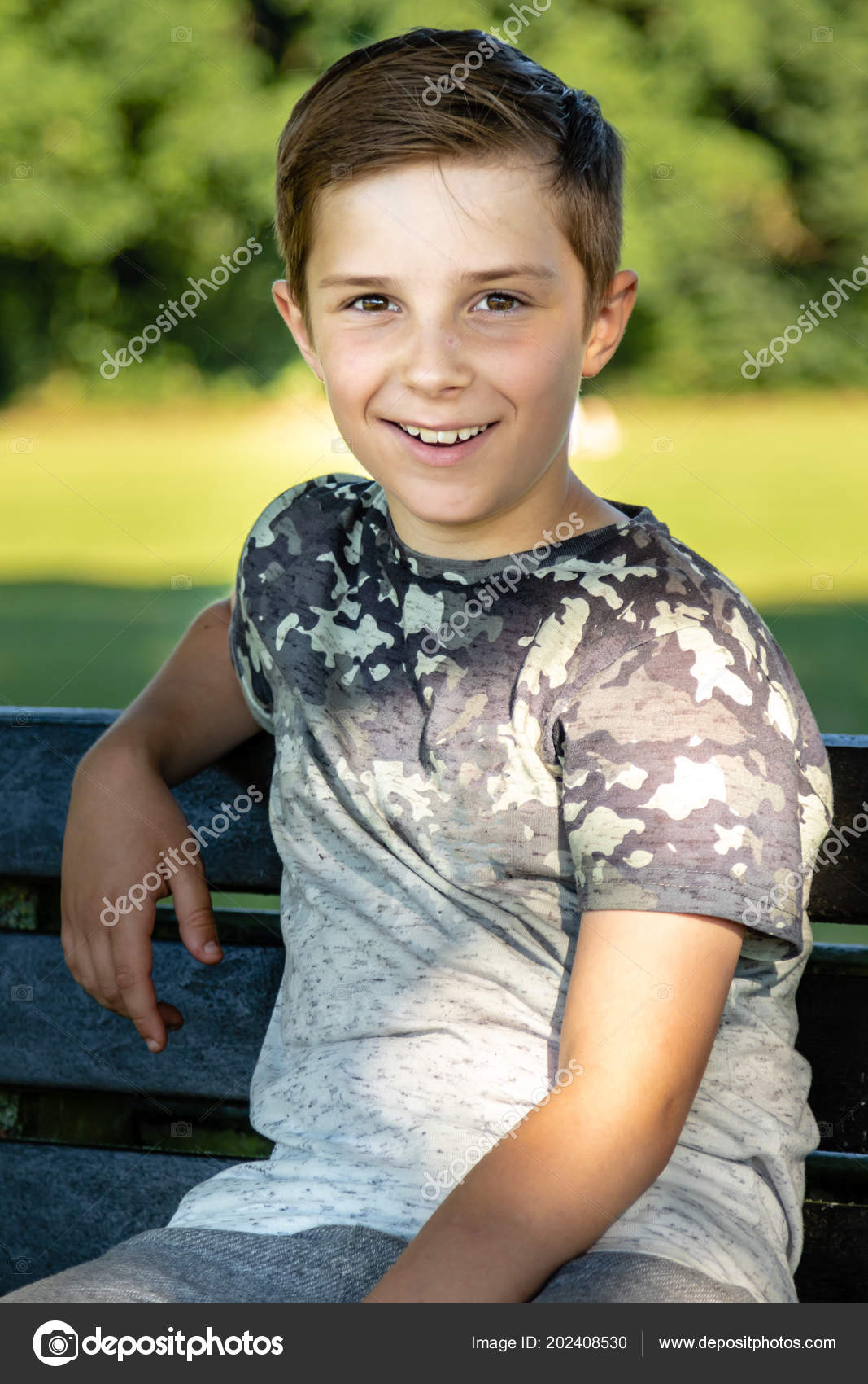 Pre Teen Boy Sitting Warm Summer Day Stock Photo By C Triumph08 Pre Teen Boy Sitting Warm Summer Day Stock Photo By C Triumph08