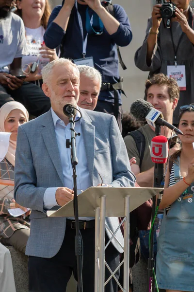 London Wielka Brytania Lipca 2018 Jeremy Corbyn Lider Partii Pracy — Zdjęcie stockowe