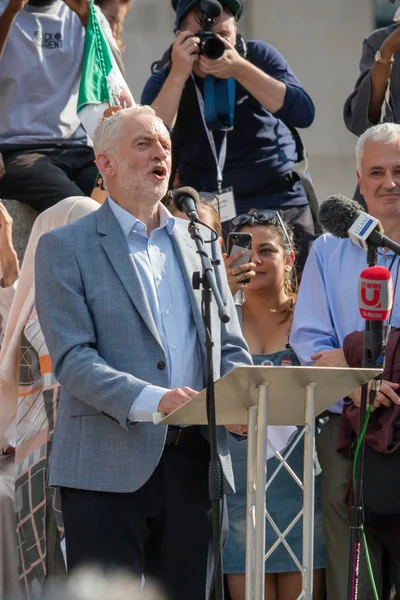 London Wielka Brytania Lipca 2018 Jeremy Corbyn Lider Partii Pracy — Zdjęcie stockowe