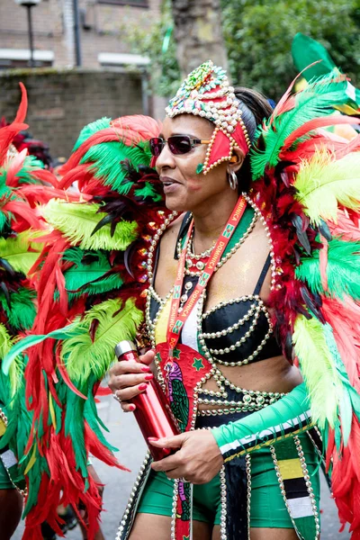 London Vereinigtes Königreich August 2018 Teilnehmer Nottinghill Carival West London — Stockfoto