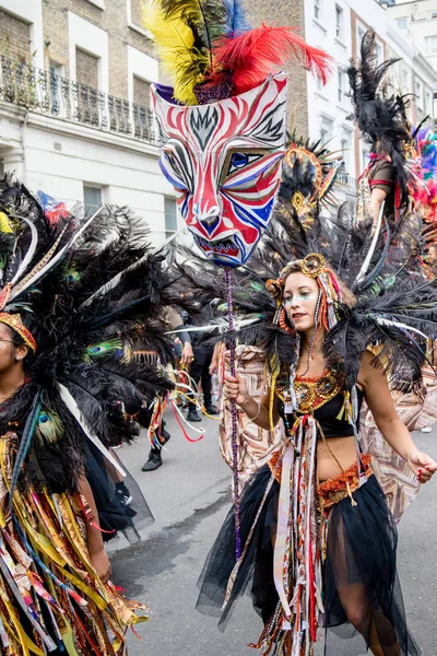 Londres Reino Unido Agosto 2018 Los Participantes Participan Nottinghill Carival —  Fotos de Stock