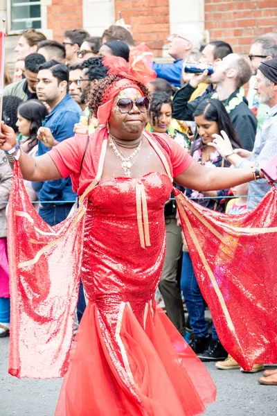 Londres Reino Unido Agosto 2018 Los Participantes Participan Nottinghill Carival —  Fotos de Stock