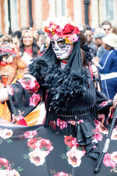 Londres Reino Unido Agosto 2018 Los Participantes Participan Nottinghill Carival — Foto de Stock