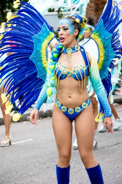 London Wielka Brytania Sierpnia 2018 Uczestnicy Biorą Udział Nottinghill Carival — Zdjęcie stockowe