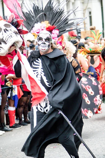 Londres Reino Unido Agosto 2018 Los Participantes Participan Nottinghill Carival — Foto de Stock