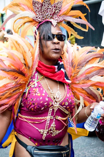 Londra Regno Unito Agosto 2018 Partecipanti Partecipano Nottinghill Carival Londra — Foto Stock