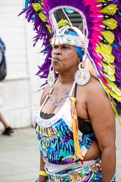 London Vereinigtes Königreich August 2018 Teilnehmer Nottinghill Carival West London — Stockfoto