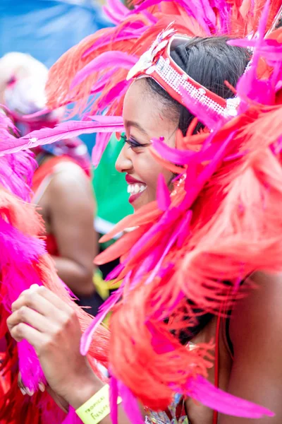 Londres Reino Unido Agosto 2018 Los Participantes Participan Nottinghill Carival — Foto de Stock