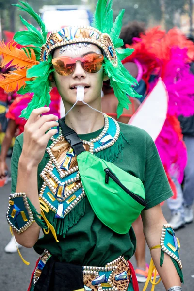 Londres Reino Unido Agosto 2018 Los Participantes Participan Nottinghill Carival — Foto de Stock