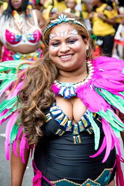 Londres Reino Unido Agosto 2018 Los Participantes Participan Nottinghill Carival — Foto de Stock