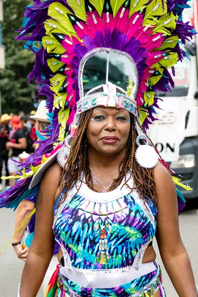 Londres Reino Unido Agosto 2018 Los Participantes Participan Nottinghill Carival — Foto de Stock