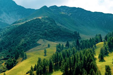 Bir görünümünü tek kayak tesisi Liechtenstein Malbun çevresi