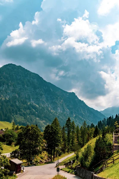 Pemandangan Daerah Sekitar Malbun Satu Satunya Resor Ski Liechtenstein — Stok Foto