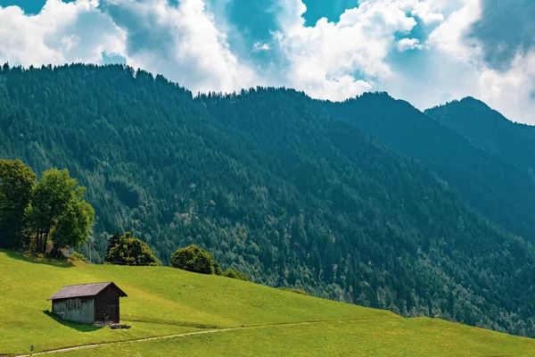 Utsikt Över Landskapet Alpine Furstendömet Liechtenstein — Stockfoto