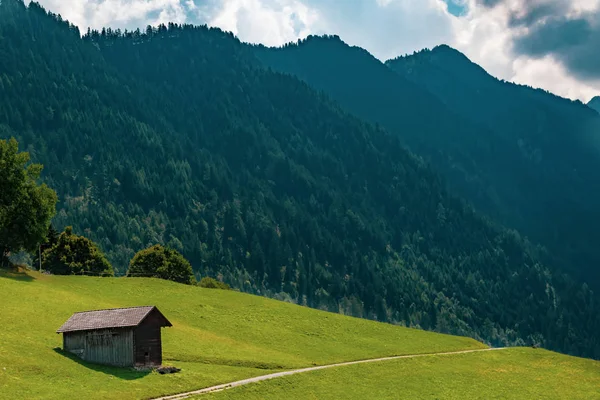 Utsikt Över Landskapet Alpine Furstendömet Liechtenstein — Stockfoto