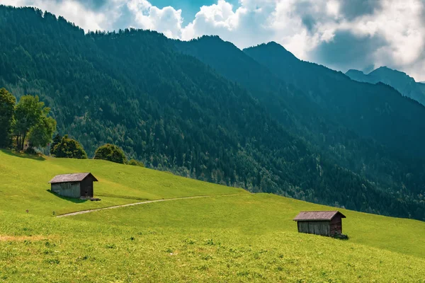 Utsikt Över Landskapet Alpine Furstendömet Liechtenstein — Stockfoto