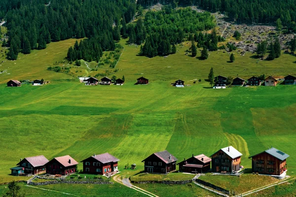 Una Vista Steg Pequeño Pueblo Centro Liechtenstein Carretera Entre Capital — Foto de Stock