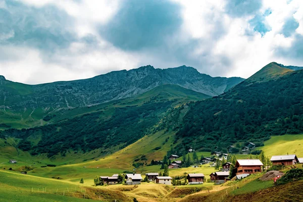 Een Weergave Van Het Gebied Rond Malbun Enige Ski Resort — Stockfoto