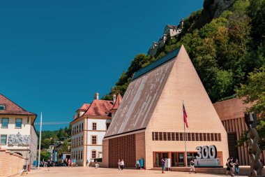 Vaduz, Lihtenştayn, 16 Ağustos 2018:-eyalet veya Meclis Liechtenstein Vaduz sermaye şehir