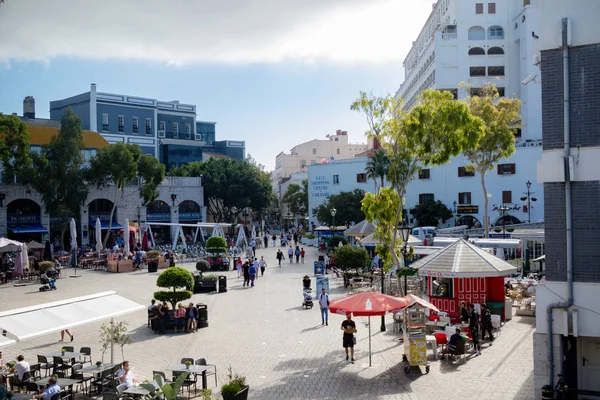 Gibraltári Egyesült Királyság 2018 Október Grand Casemates Square Gibraltár Egy — Stock Fotó