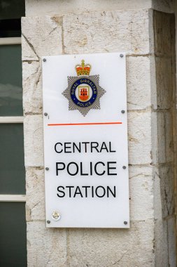 Cebelitarık, Amerika Birleşik Devletleri, 30 Eylül 2018:-Merkez karakol Casemates Meydanı'nda, Gibraltar.Gibraltar değil İspanya'nın güney ucunda yer alan bir İngiliz denizaşırı toprakları.