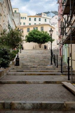 Cebelitarık, Amerika Birleşik Devletleri, 30 Eylül 2018:-eski şehir, Cebelitarık, normal turist iz kapalı alanının arka sokaklarında. Gibraltar İngiliz denizaşırı Bölgesi İspanya'nın güney ucunda yer almaktadır.