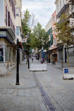Cebelitarık, Amerika Birleşik Devletleri, 30 Eylül 2018:-Cebelitarık şehir, ana alışveriş caddesi Main street alanı. Gibraltar İngiliz denizaşırı Bölgesi İspanya'nın güney ucunda yer almaktadır.