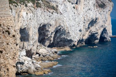 Cebelitarık, Amerika Birleşik Devletleri, 2 Ekim 2018:-Doğu Sahili kuzeye seyir Cebelitarık,. Gibraltar İngiliz denizaşırı Bölgesi İspanya'nın güney ucunda yer almaktadır