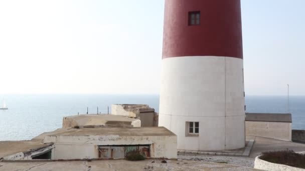 Gibraltar Reino Unido Octubre 2018 Trinity House Lighthouse Europa Point — Vídeo de stock