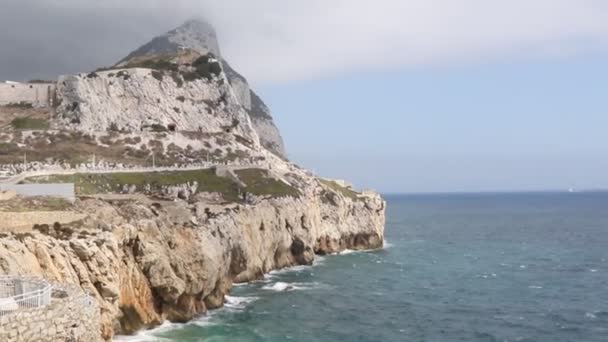Gibraltar Reino Unido Octubre 2018 Mezquita Ibrahim Ibrahim Europa Point — Vídeos de Stock