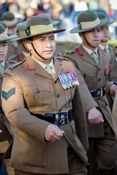 Sandhurst Reino Unido Novembro 2018 Soldados Britânicos Dos Gurkhas Marcham — Fotografia de Stock