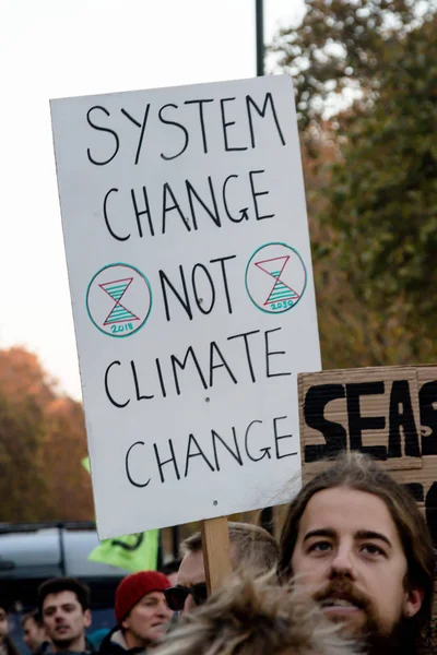 London United Kingdom November 17Th Extinction Rebellion Protesters Block Westminster — Stock Photo, Image