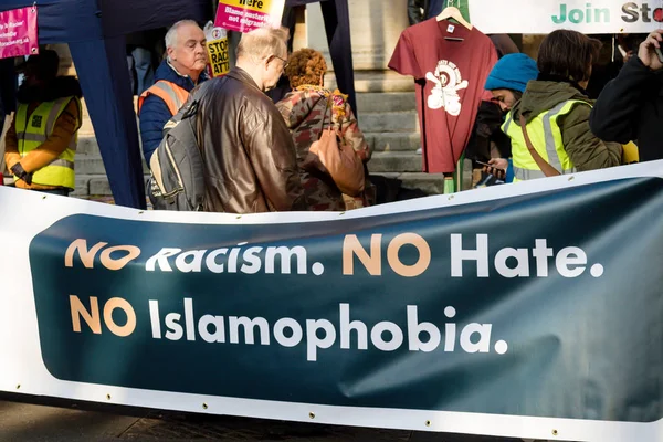 Londres Reino Unido Novembro Stand Racism Marcha Através Centro Londres — Fotografia de Stock