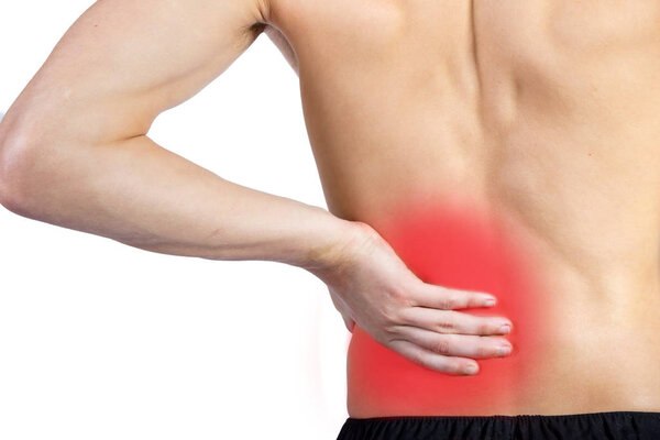 Подходит для белых молодых людей без рубашек с болью в пояснице
