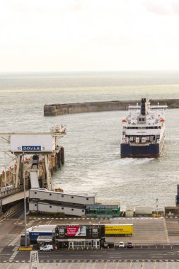 Dover, Amerika Birleşik Devletleri, 18 Ocak 2019:-Port of Dover, yakın İngilizler port Fransa'ya Kent görünümü