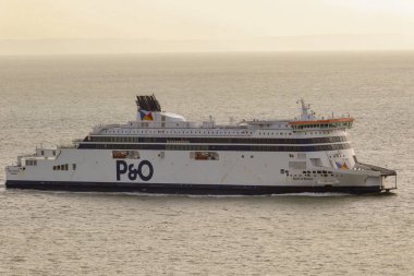 Dover, Amerika Birleşik Devletleri, 18 Ocak 2019:-A P ve O çapraz Port of Dover, Kent Fransa'ya yakın İngiliz limana gelen kanal feribot